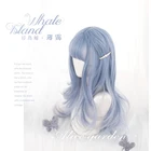 Кит остров Kawaii Лолита парик постепенный синий Харадзюку фея косплей Сладкая челка кудрявые длинные взрослые вечерние волосы для девочек