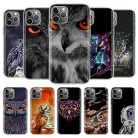 camouflage owl phone case for iphone 13 12 11 pro 7 6 x 8 6s plus xs max xr mini se 5s 7g cover coque shell capa