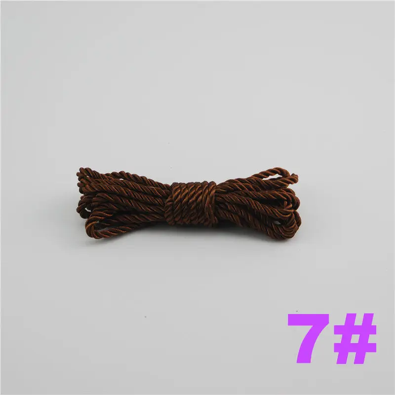 7 FASMILEY DIY Cord Jewelry findings 3 мм плетеный Канат мульти сплошной Цвет витая нить DIY аксессуары строка товарами на расстоянии до 20 м DS217 - Цвет: 7