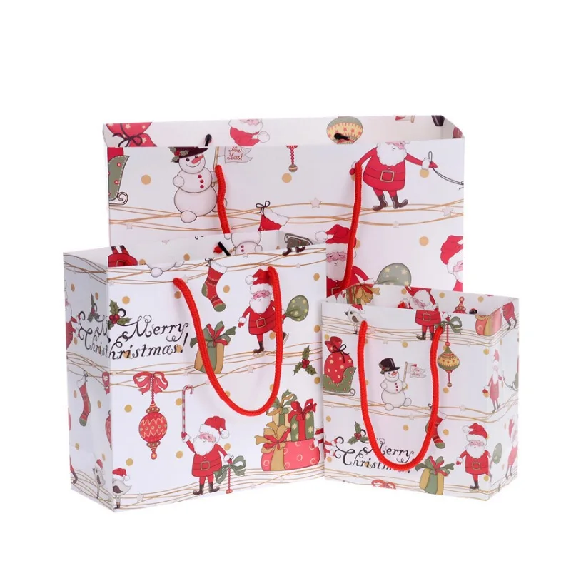 Большой размер новогодние подарочные пакеты Рождественский сувенир магазин