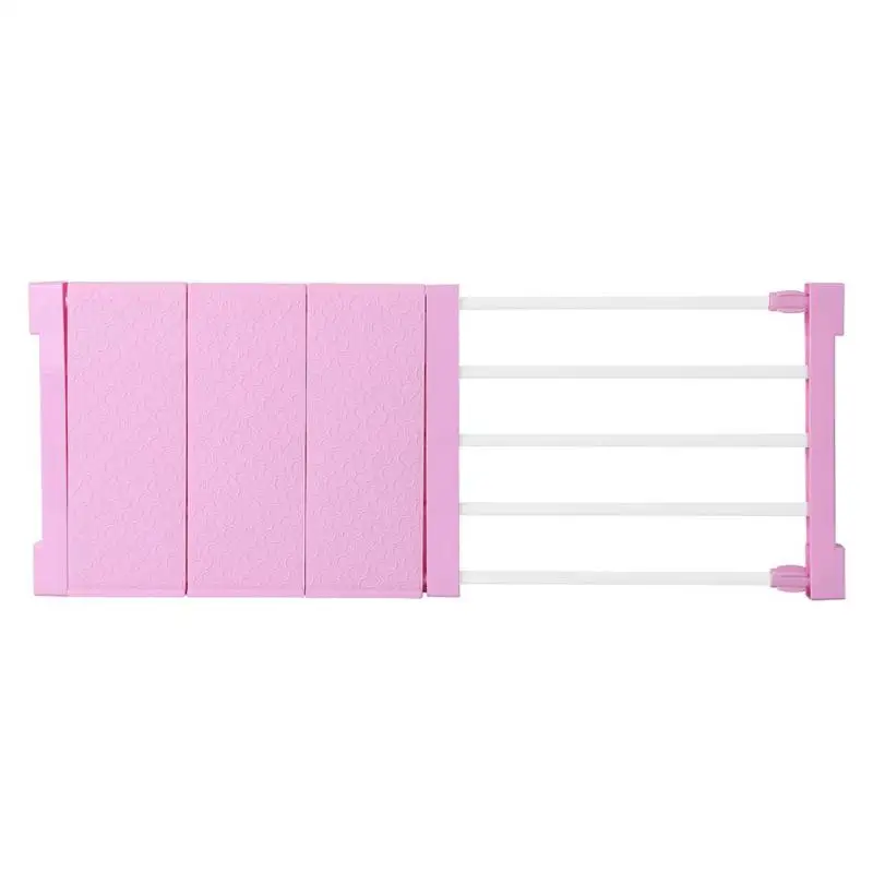 Pink 38-55cm Регулируемый шкаф, органайзер для хранения полка настенная кухонная стойка Экономия пространства Шкаф Декор полки для шкафа Держатели - Цвет: Pink 38-55cm