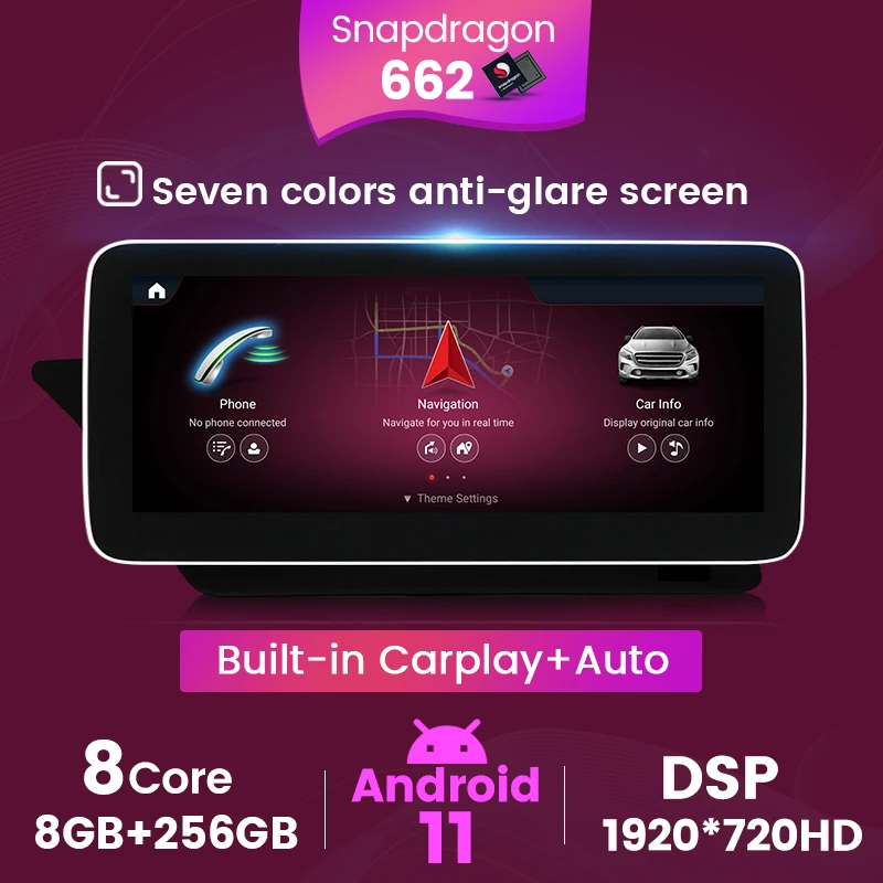 

Android 11 Carplay для Mercedes-Benz E-Class Coupe W207 A207 C207 2009-2016 Автомобильный мультимедийный GPS-контроль рулевого колеса