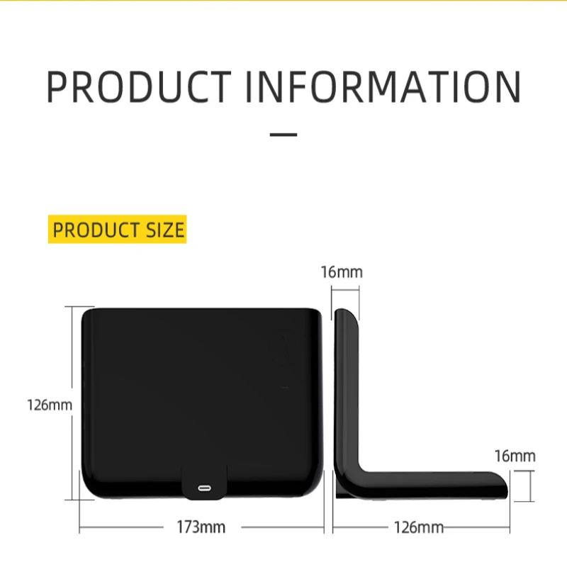 

Alarm Clock With Wireless Charging Pad Compatible With For Smartphone Led Digital Clock Sound Control Function