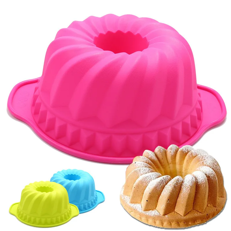 Силиконовая форма для выпечки тортов Европейский сорт рифленая круглая кекса
