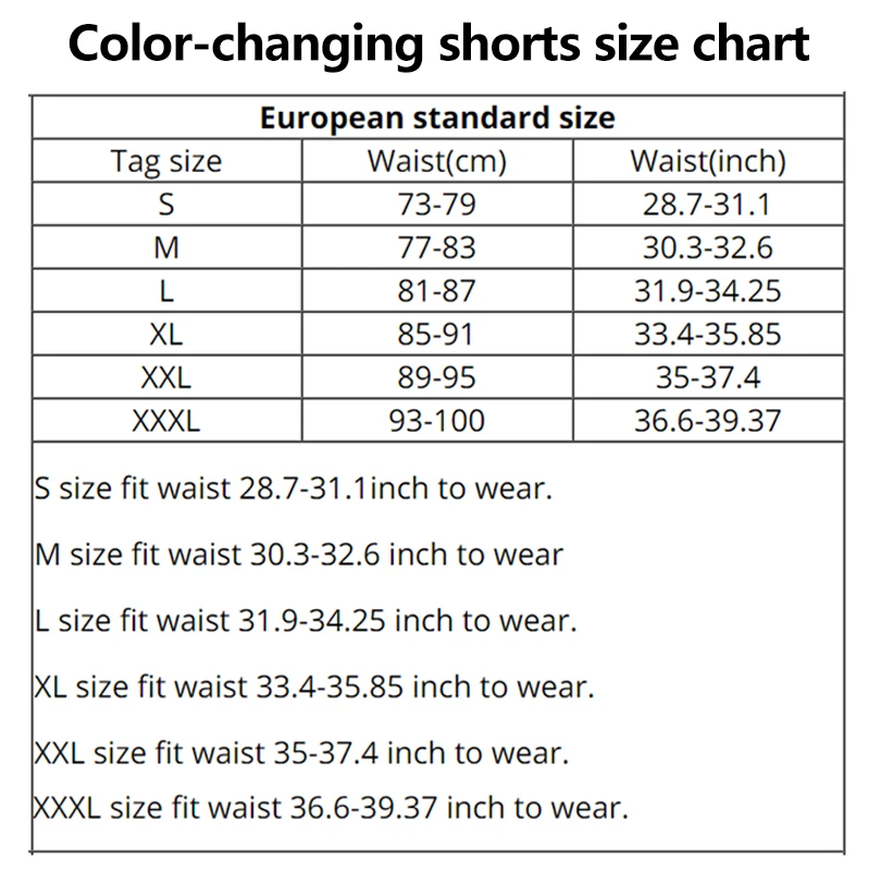 

Magical Change Color Beach Shorts Summer Men Swimming Trunks Swimwear Quick Dry Bathing Shorts Swimsuit Men Shorts Men Pants