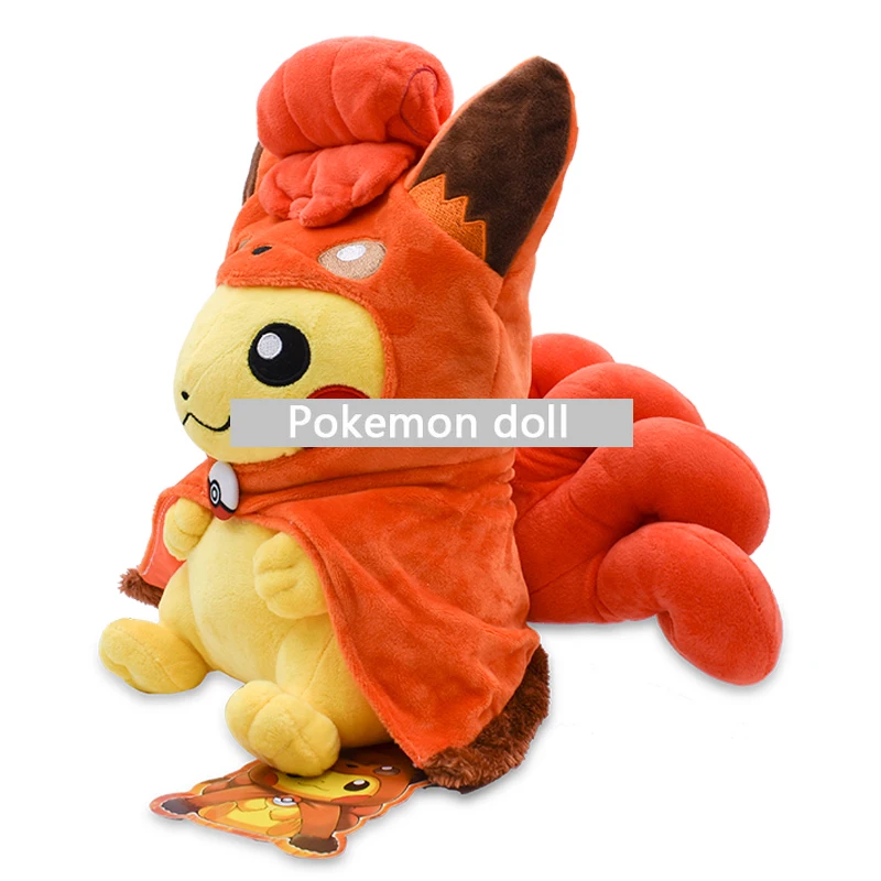 Takara Tomy Pokemon Plush 30cm High Quality Pikachu Cosplay Vulpix Peluche Soft Stuffed Dollls Cute Toys for Children | Игрушки и хобби