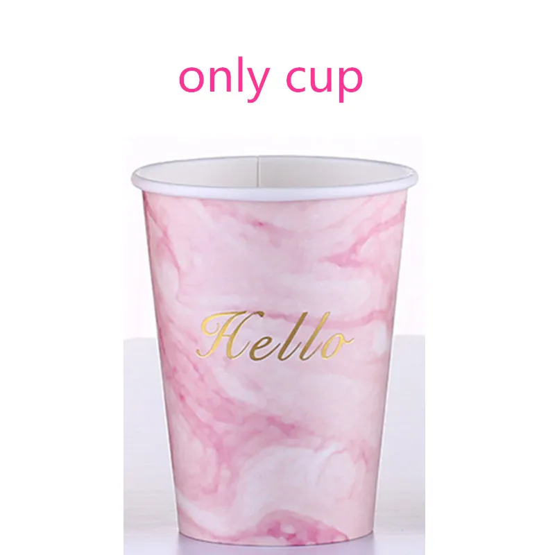 only cup 50 шт плотные вечерние одноразовые кофейные чашки 8 унций/12 унций/16 унций креативные молочный чай соевый холодный горячий напиток на вынос бумажные стаканчики с крышкой - Цвет: only cup