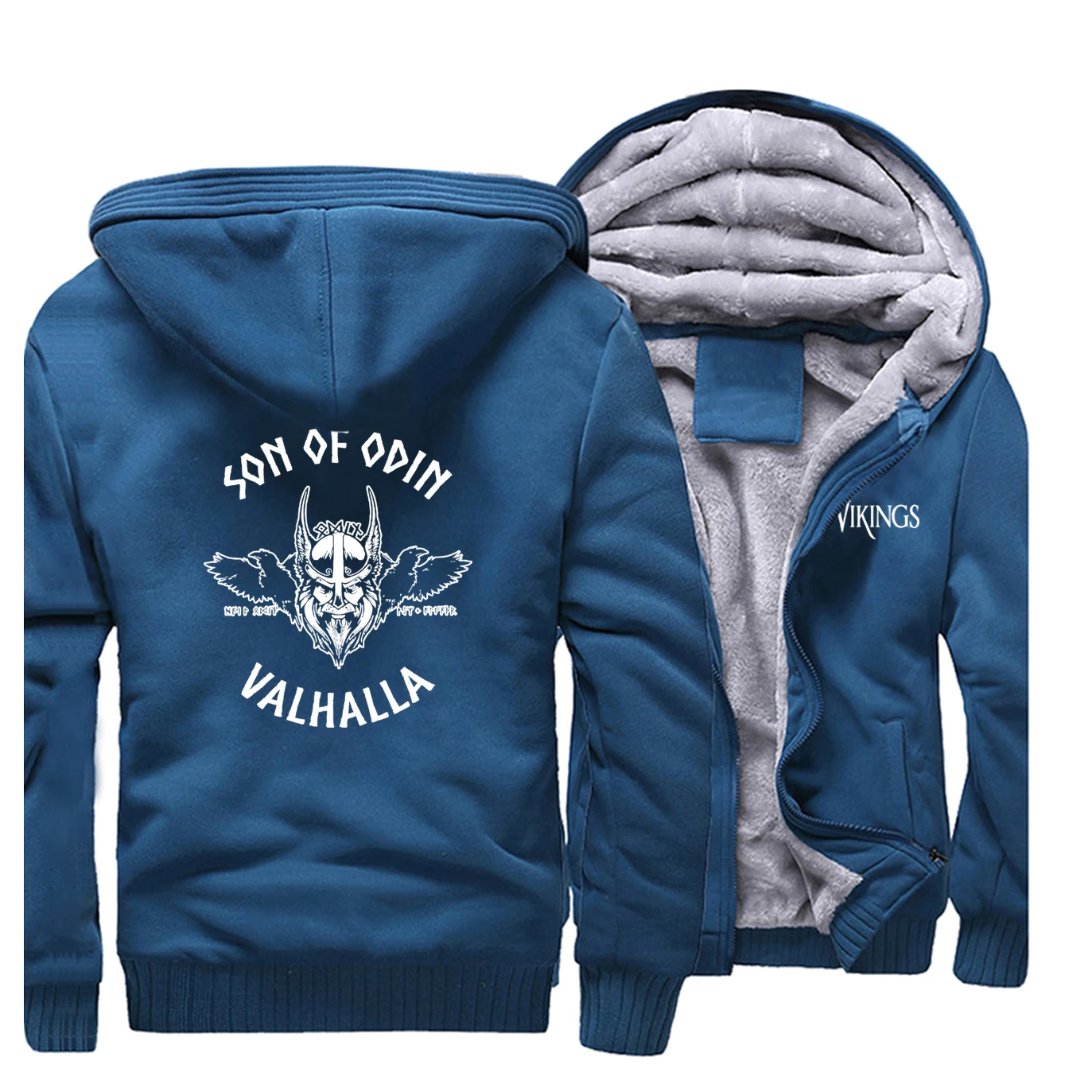 Sons Of Odin Vikings TV Show Valhalla Casual Jacket Men Thick Hoodies Fashion 2020 Autumn Winter Warm Fleece Sweatshirts | Мужская