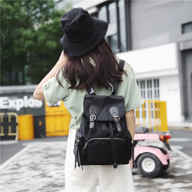 Женские дорожные рюкзаки на шнурке Водонепроницаемый модный школьный мини