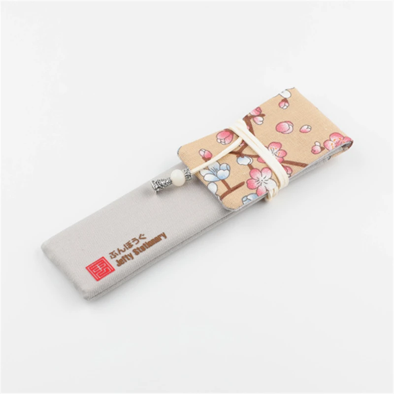 1 шт. креативный чехол-карандаш в японском стиле с принтом цветов сливы