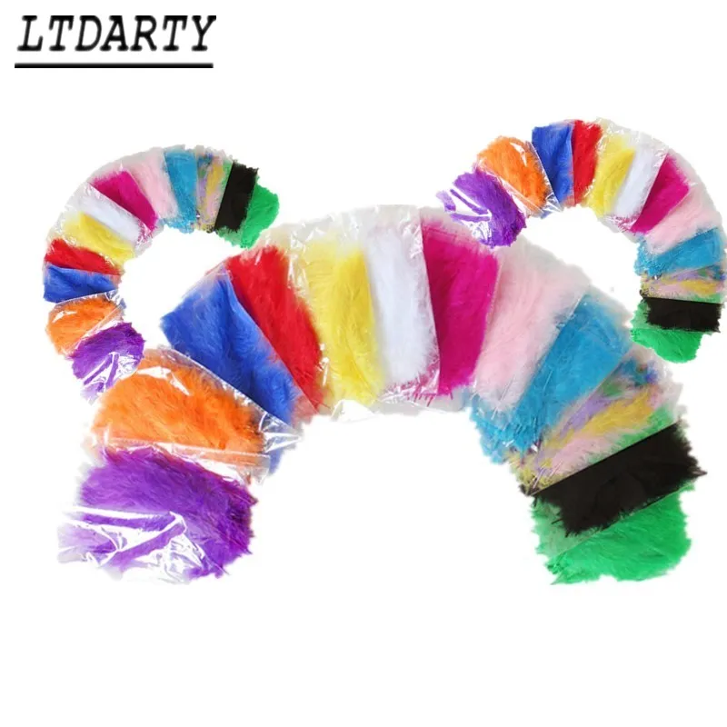 100 шт./упак. 20g Розовый Черный Красный Красочные Природные Перья воздушные шары