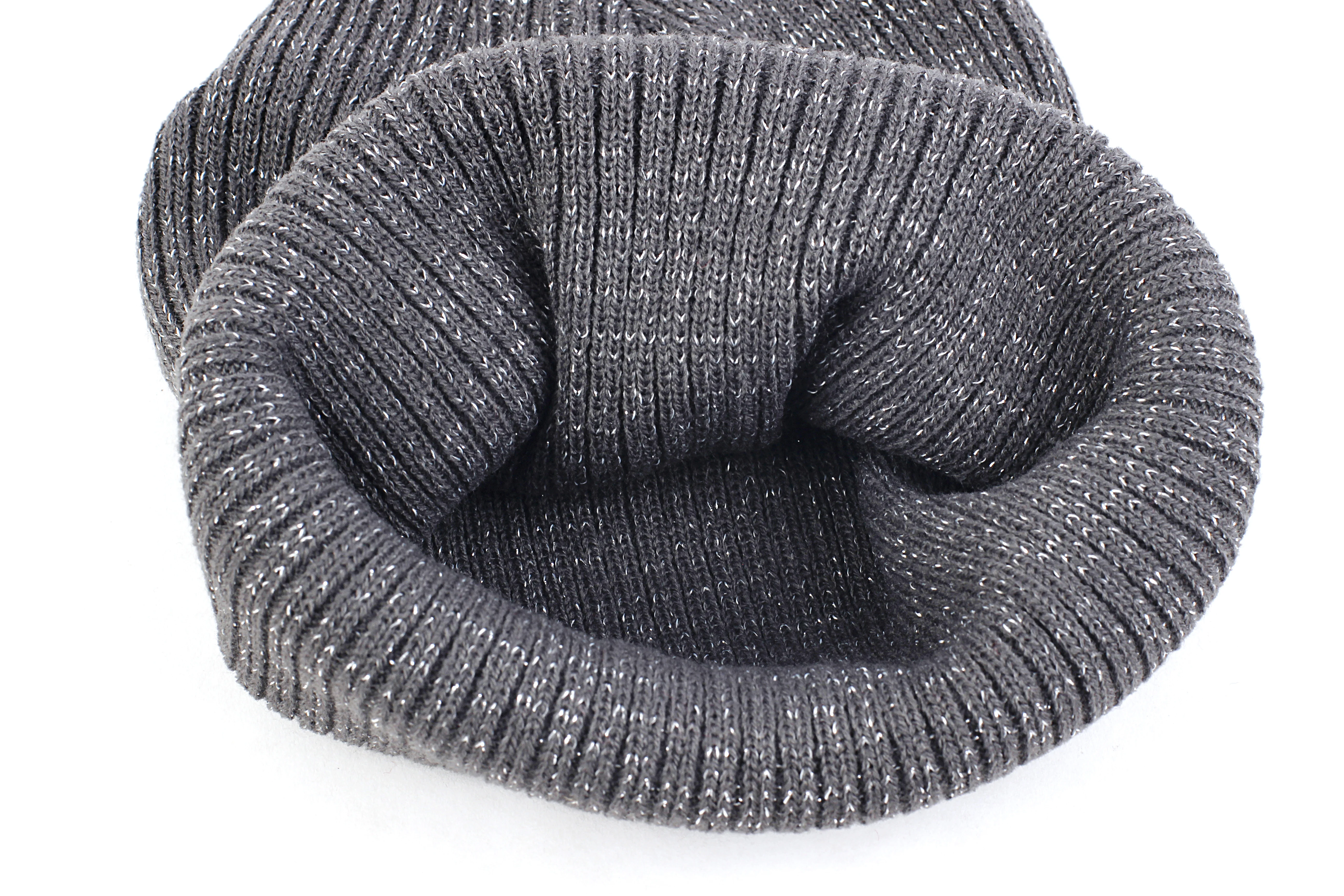 

Geebro Lovely Boy Girls Beanie Hats Warm Soft Skull Cap Elastic Silver Line Knitted Hat for Winter Autumn Children Kids
