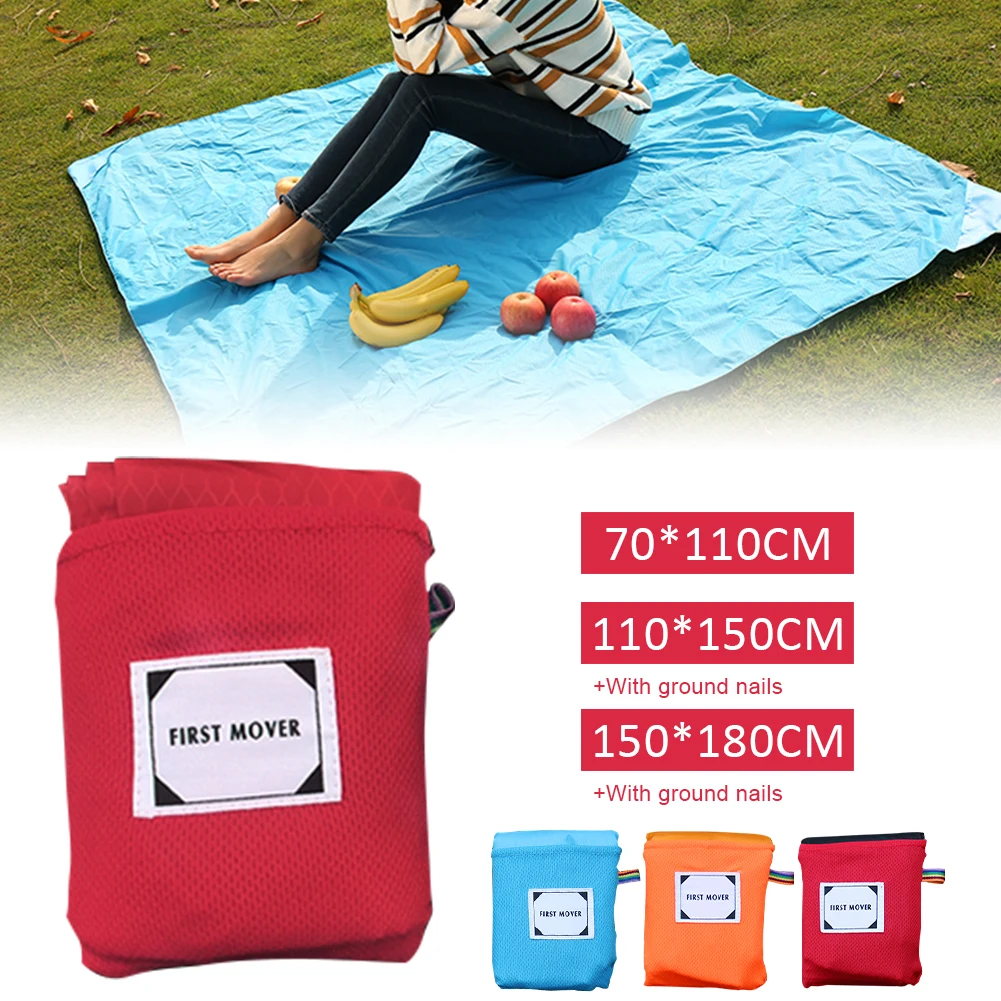 

Camping Mat Outdoor Portable Waterproof Ultra-thin Picnic Beach Mat Folding Tarpaulin Baby Play Blanket Pocket Picnic Blanket