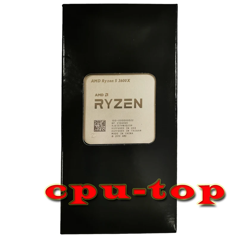 Процессор AMD Ryzen 5 3600X R5 3 8 ГГц шесть ядер двенадцать потоков процессор 7NM 95 Вт L3 = 32 м