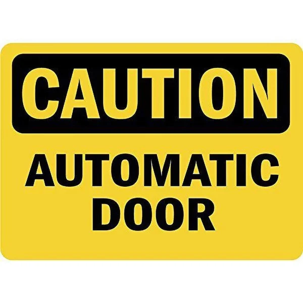 

Caution Automatic Door Tin Sign art wall decoration,vintage aluminum retro metal sign,iron painting vintage decoration sign