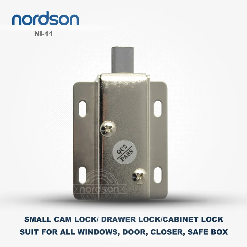 

Nordson Original DC12V/24V Electric Dead Bolt Small Cabinet Lock Holding Force 200lbs/100kg Mini Furniture Drawer Locker Lock