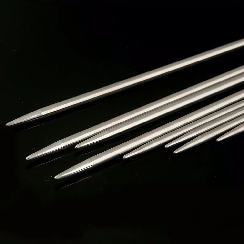 25pcs Stainless Steel Straight knitting needles Double Pointed Crochet Hooks Knitting Needles Set DIY Tools | Дом и сад