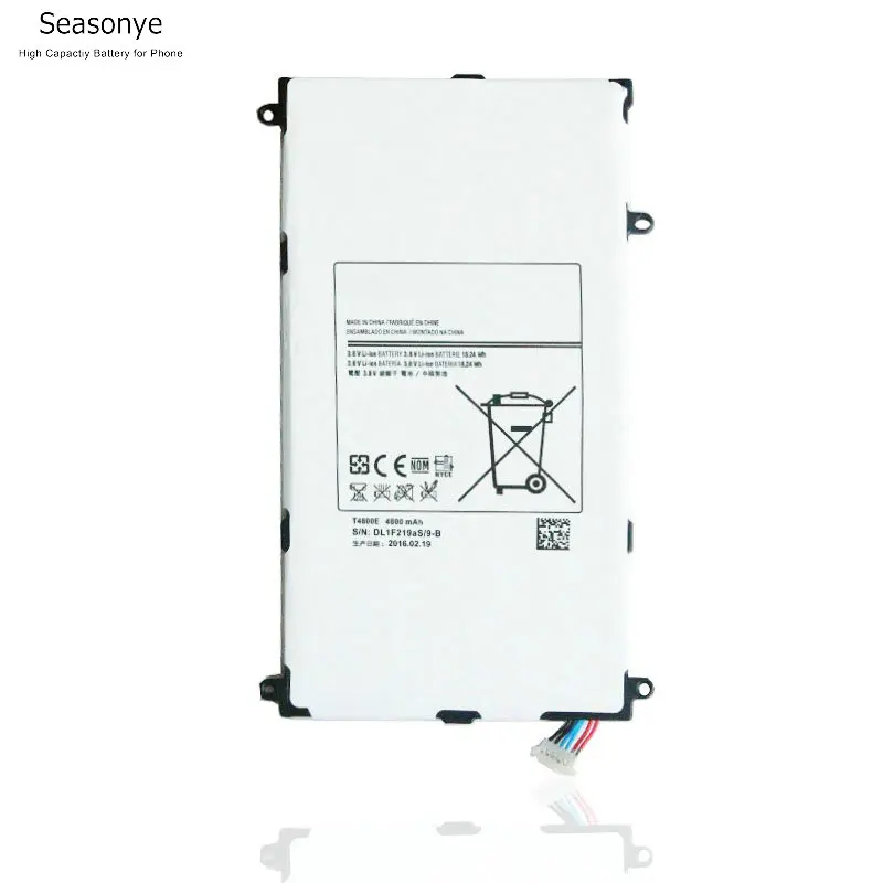 Сменный аккумулятор Seasonye T4800E Tab 4800 мА · ч для Samsung Galaxy Tablet Pro 8 4 дюйма T320 T321 T325 SM-T320