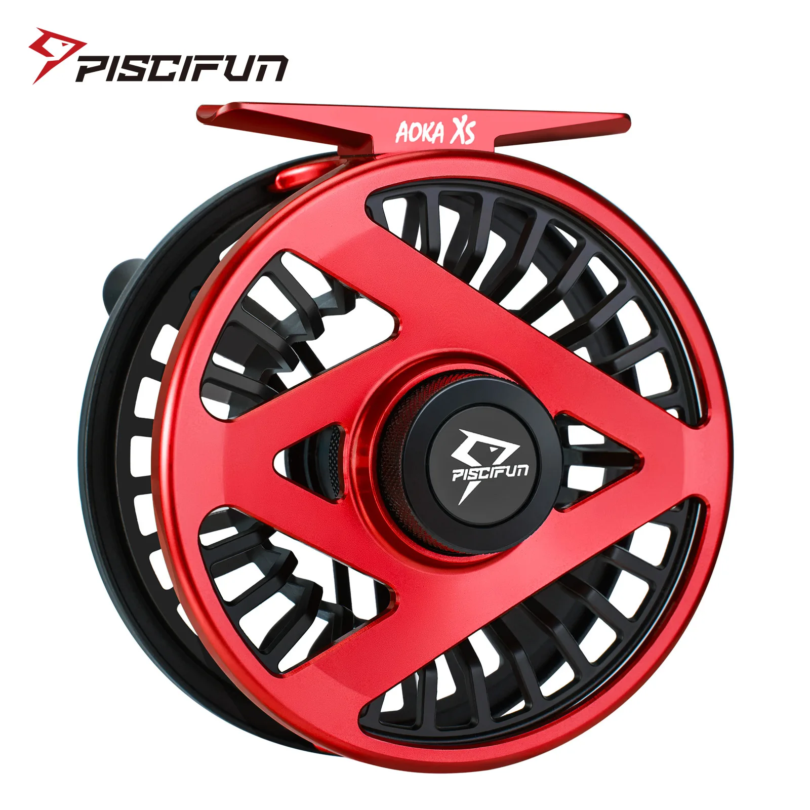 Enlarge Piscifun AOKA XS Fly Fishing Reel Alumimum Alloy Body Sealed Double Click Carbon Fiber Drag System CNC Machined (Red)