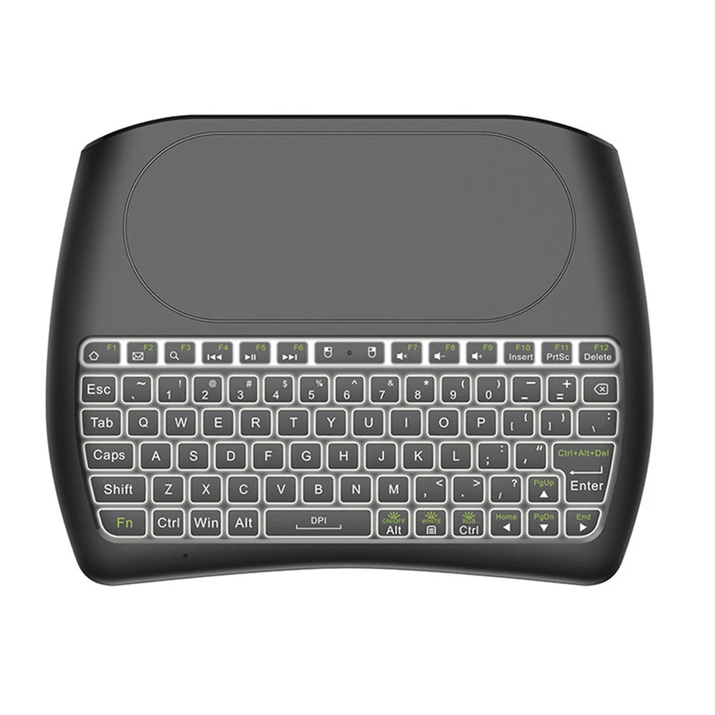 D8 мини красочные 3 в 1 Подсветка Английский 2 4 ГГц Беспроводной клавиатура Air Мышь