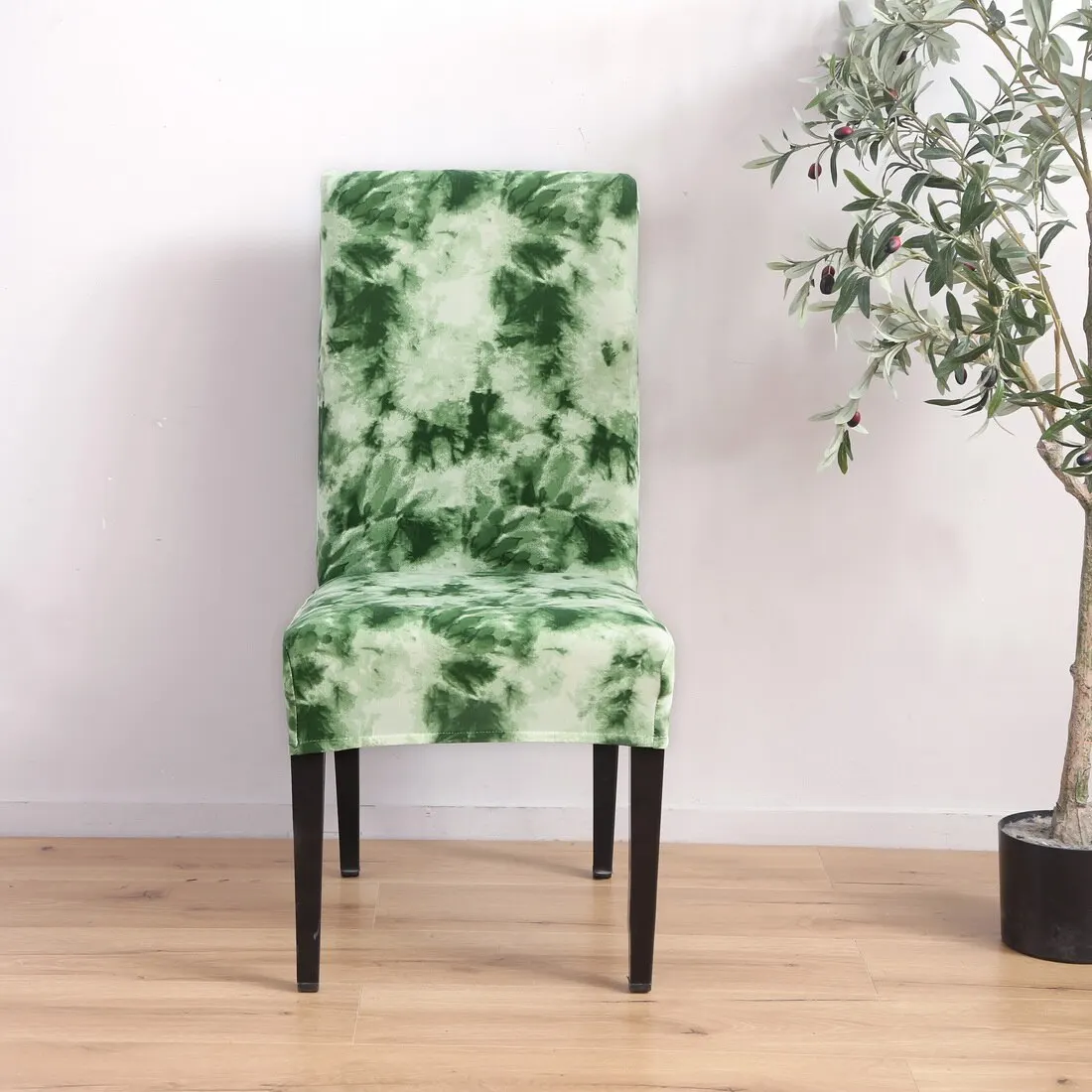 Съемные чехлы на стулья с цветочным принтом эластичные Чехлы для ресторанов