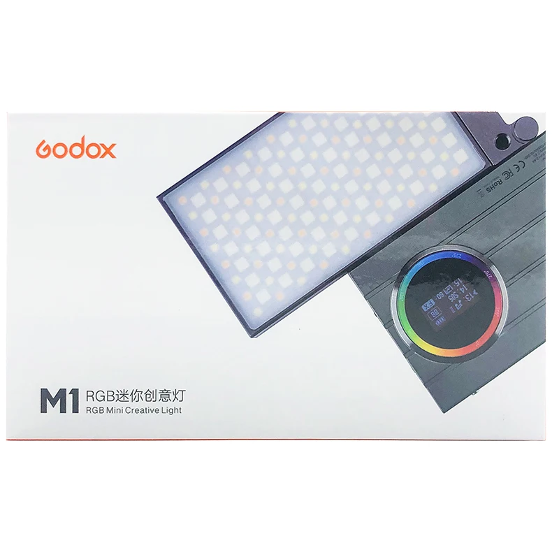Godox M1 2500k 8500k полноцветный RGB светодиодный светильник карманный из алюминиевого
