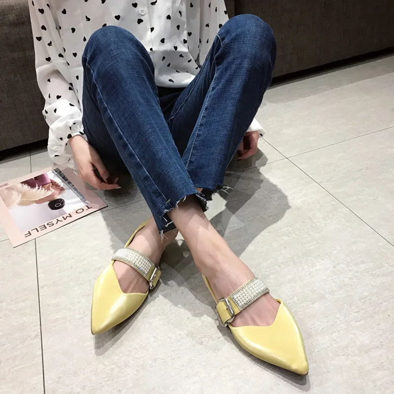 Mary janes/Женская обувь на плоской подошве модная Брендовая женская без застежки с