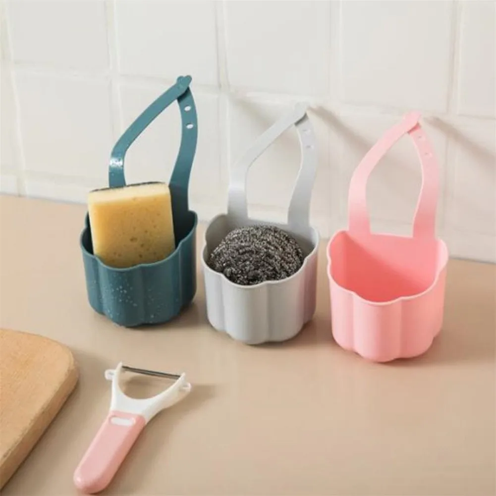 

Sink Shelf Soap Kitchen Organizer Sponge Brush Holder Wash Cloth Drain Rack Storage Basket Bathroom Toilet Household Gadgets