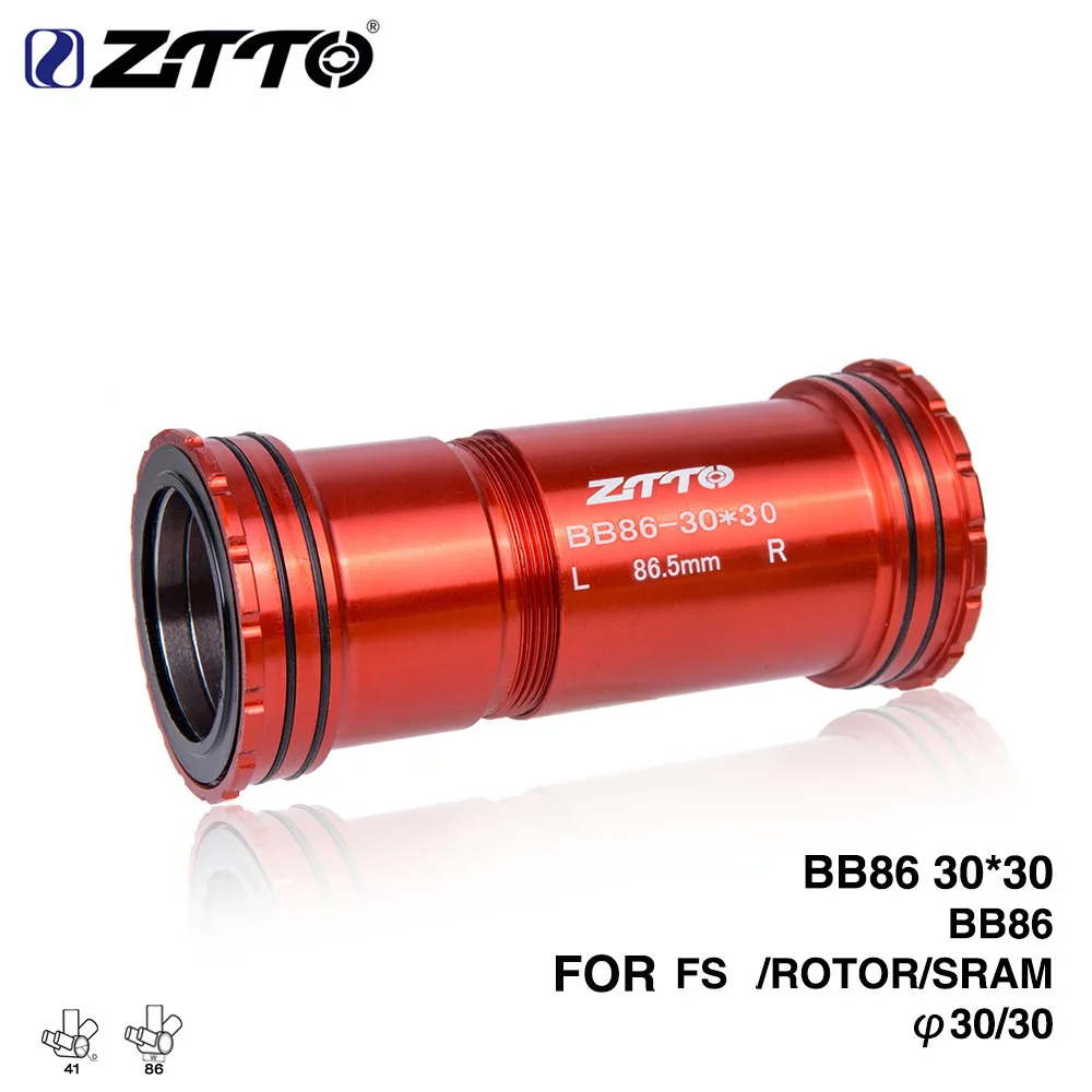 

ZTTO BB86 30 Press-fit External Bearing for Road Bike MTB86mm Frame BB Shell Bottom Bracket Use 30mm BB386 Crank Chain Set