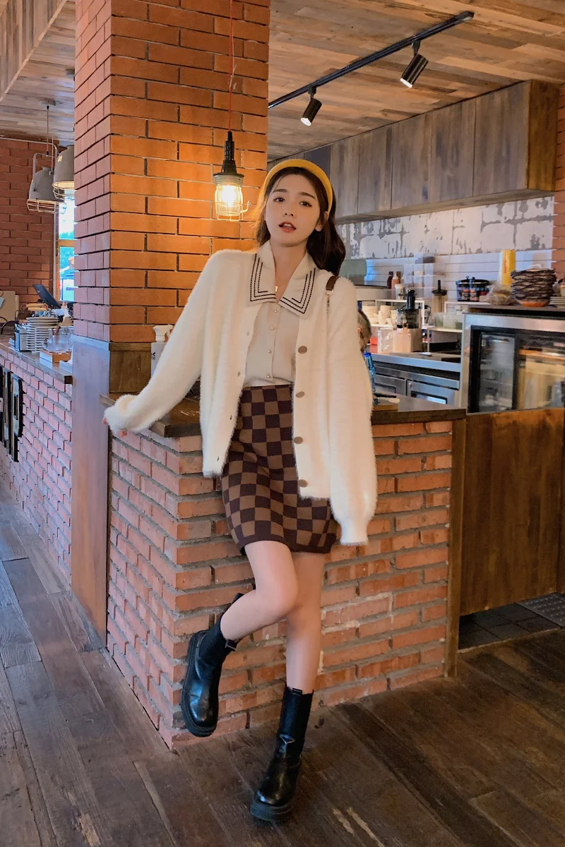 Кардиган свитер пальто женский свободный на весну и осень кардиган |