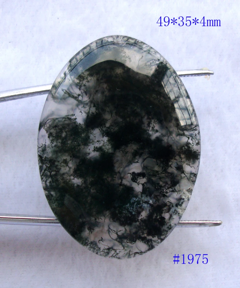 Натуральный моховой агат овальной формы подходит для подвесок женской и мужской ювелирной бижутерии для свадеб, вечеринок, дня рождения.