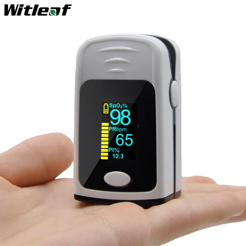 

White Pulsioximetro Medical Household Finger Oximeter Blood Oxygen Saturation Meter Heart Rate Monitor Health Care Tonometer