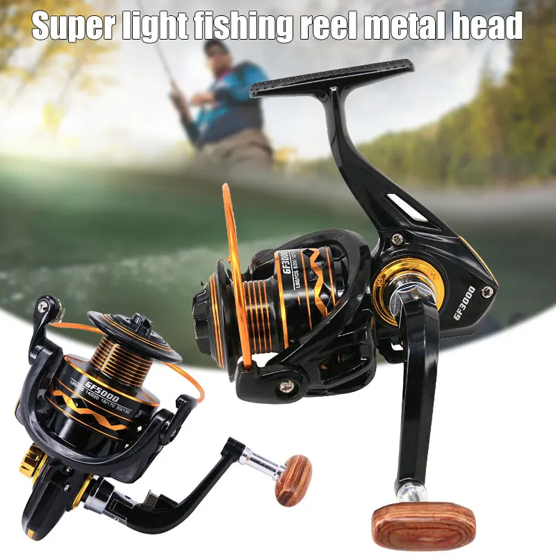 

Metal Powerful Fishing Reels Ultra Smooth High Capacity Metal Spool For Saltwater Freshwater Fishing LA