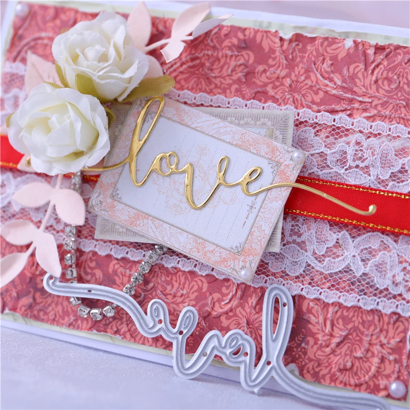 Сделай Сам счастливые поздравления слова металлические Вырубные штампы буквы