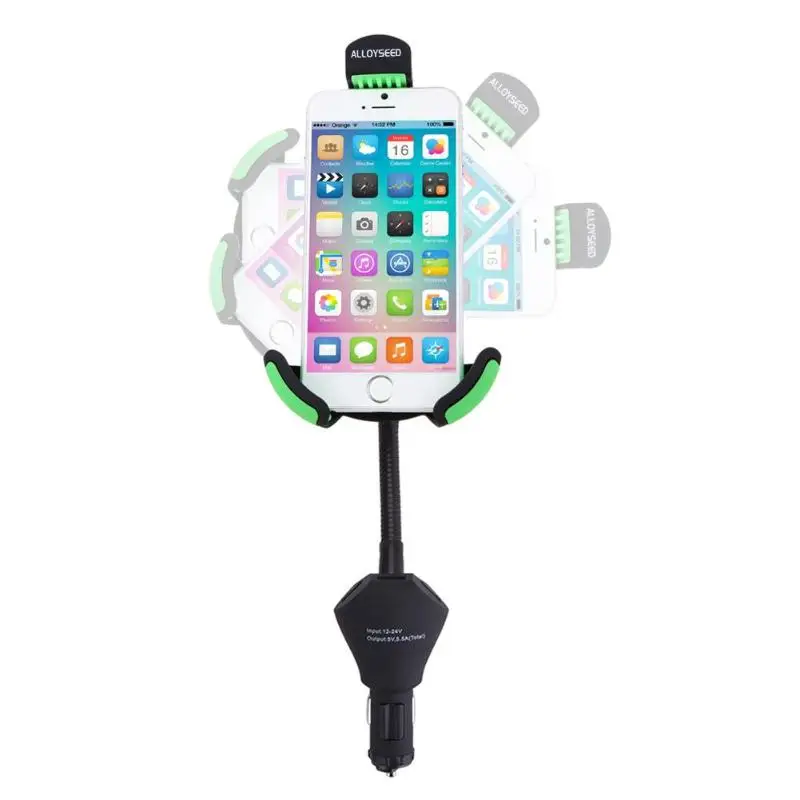 Car Mount Charger with 3 USB Charging Ports Smartphone Dock Cradle Holder Stand for iPhone 7 6S 6 Plus 5S Samsung Galaxy LG | Автомобили и