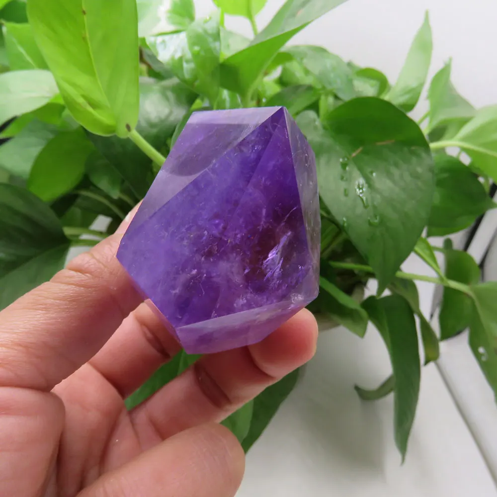 (2cps) 210 г AAAA 100% натуральный аметист кристаллический образец одноконцевая точка