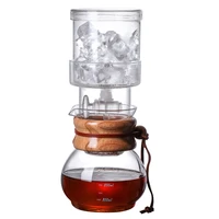 hot selling 400ml water drip coffee maker reusable glass espresso coffee drip pot ice cold brew coffee machine