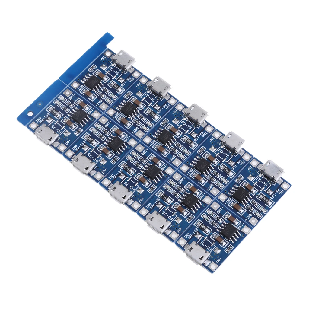 Прочный 10 шт. модуль зарядного устройства Micro USB 5 в 1 А плата для зарядки