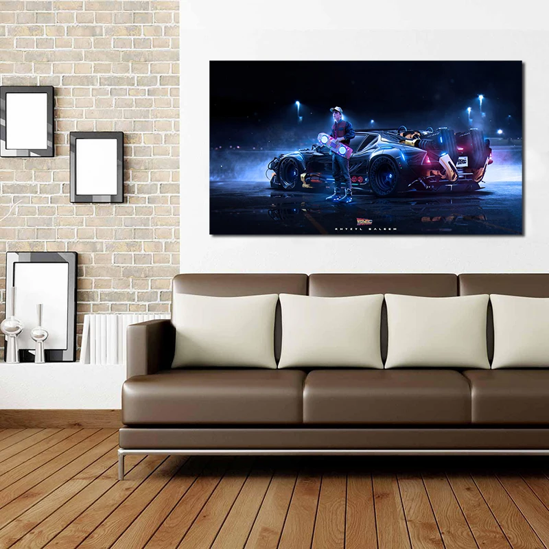 

Back Future Classical Film Wallpaper Wall Art Canvas Posters Prints Painting Wall Pictures For Living Room Home Decor Framework