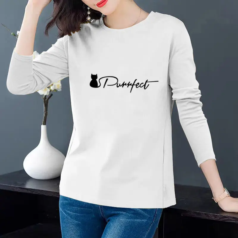 

Women's long sleeve T-shirt women's loose new spring and autumn base coat