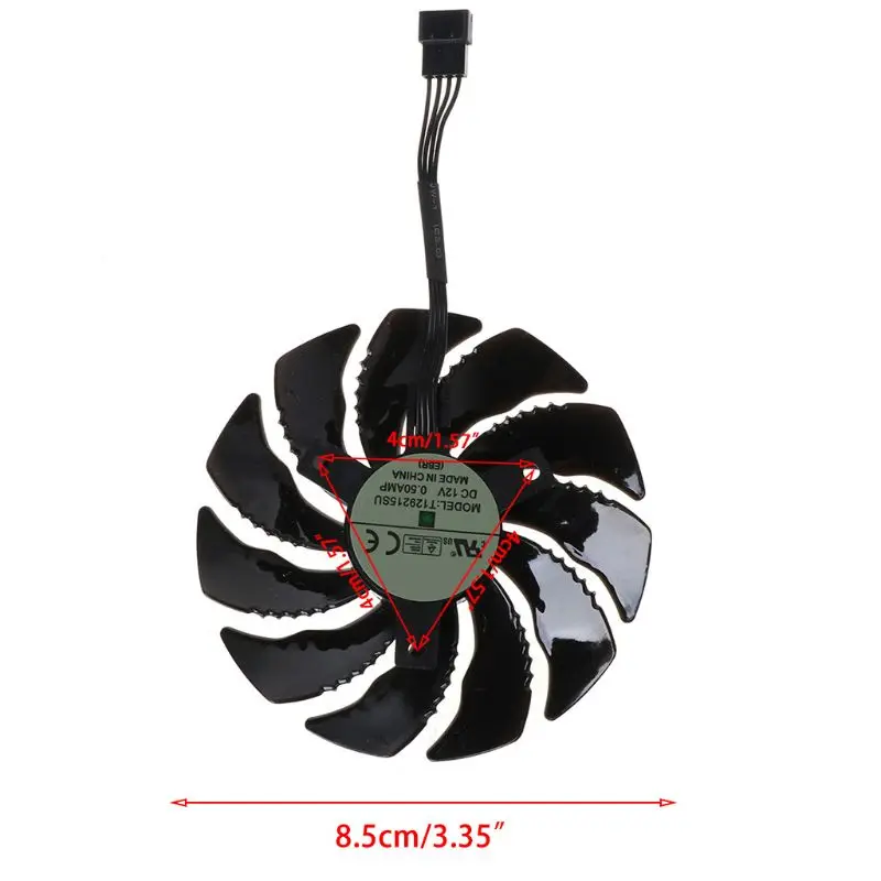 T129215SU 85 мм охлаждающий вентилятор кулер для Gigabyte Geforce GTX 1050 1050TI 1060 1070 1070TI G1 Radeon RX 570