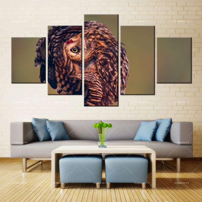 Forbeauty холст живопись настенное искусство owl_predator_bird_камуфляжная печать