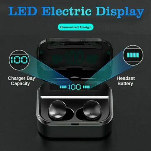 

TWS Sport Earbuds Wireless Earpiece Bluetooth Earphones Wireless Earpiece Bluetooth 5.0 Headset With LED Display IPX7