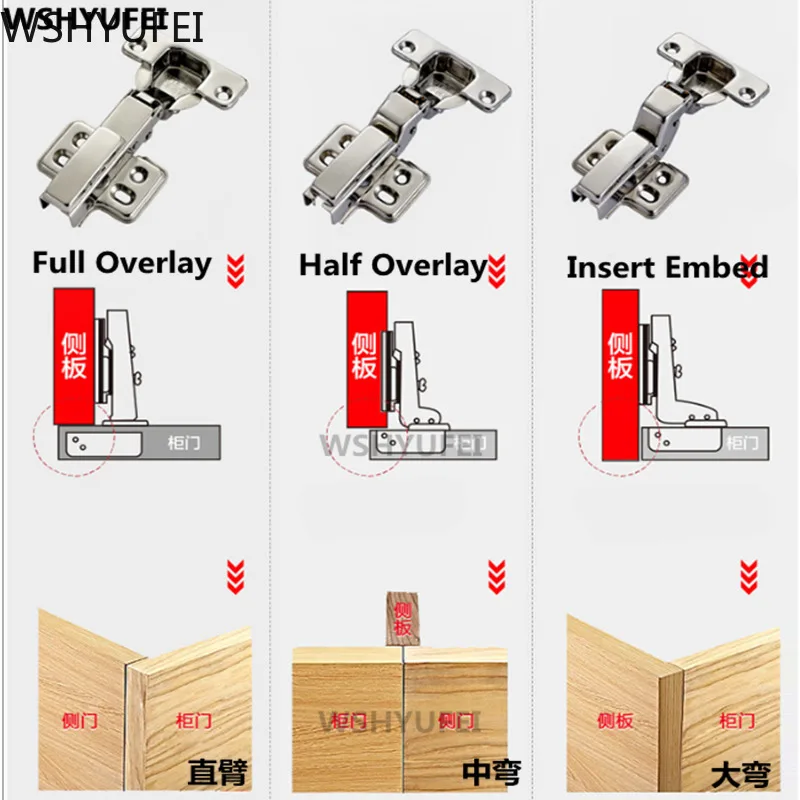 6 шт./лот серия шарнир двери из нержавеющей стали гидравлические петли демпфер