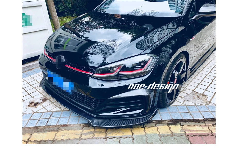 Подходит для Golf 7,5 поколения GTI модифицированный ветровой нож, окружающий WK углеродное волокно противотуманная Lampshade18-19