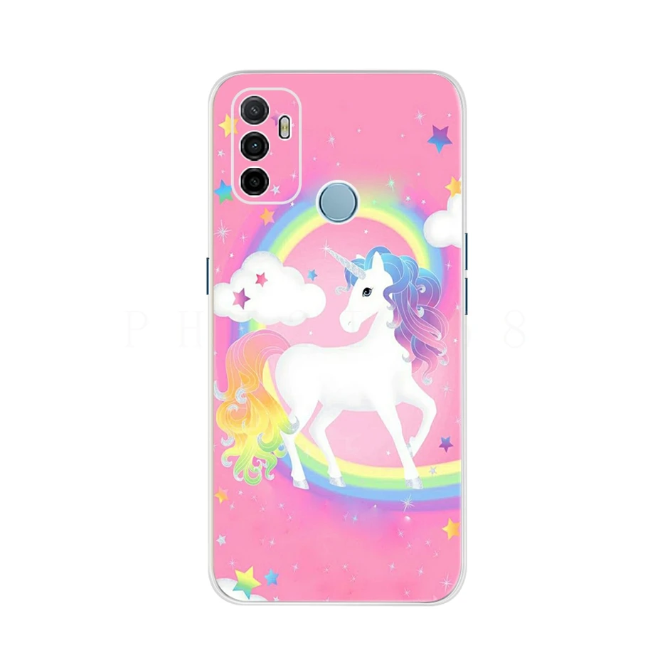 For Oppo A53 Case Cute Cat Painted Cover For Oppo A53 Phone Cases CPH2127 OppoA53 Full Coque Bumper 6.5'' Oppo A 53 Phone Fundas oppo cover