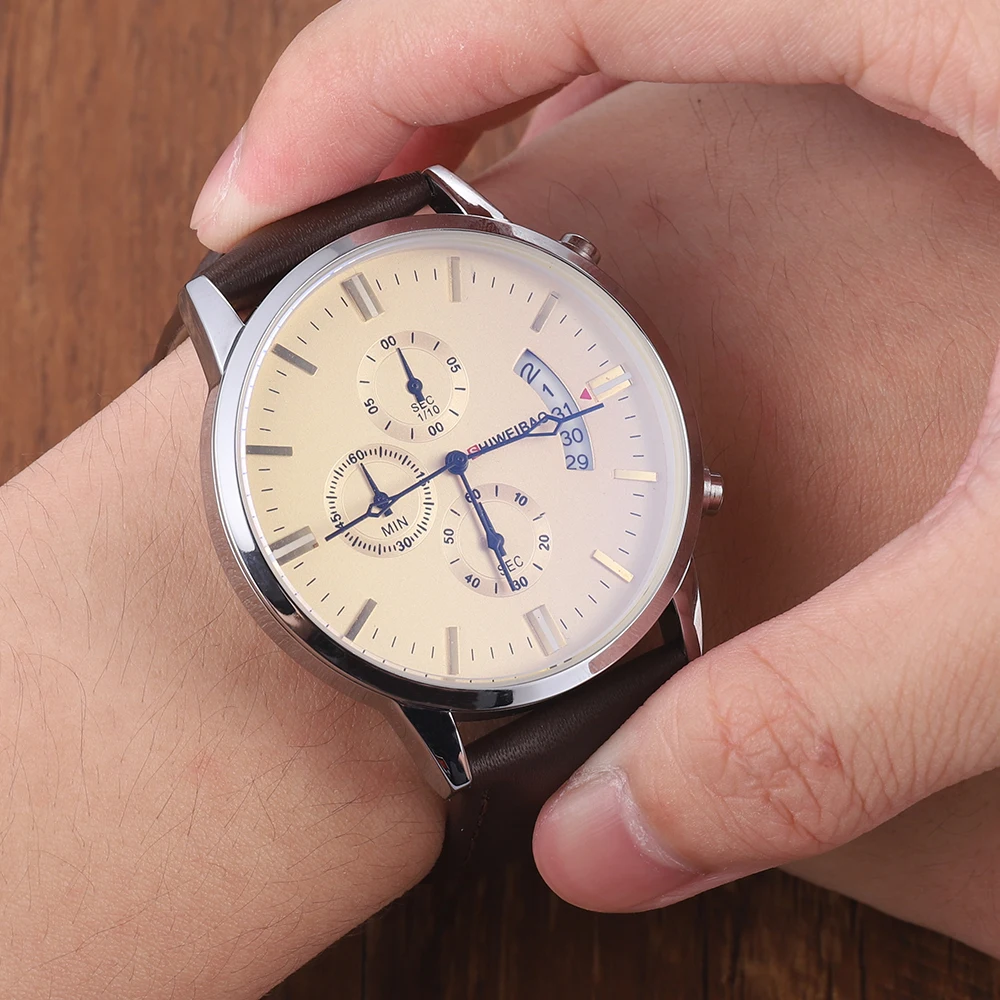 Брендовые Роскошные Кварцевые часы с хронографом мужские водонепроницаемые