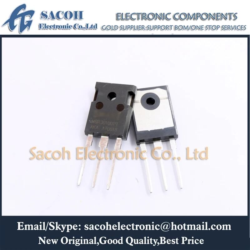 Free Shipping 10Pcs MBR30100PT or MBR30100WT V30100P TO-247/TO-3P 30A 100V Schottky Barrier Diode | Электроника