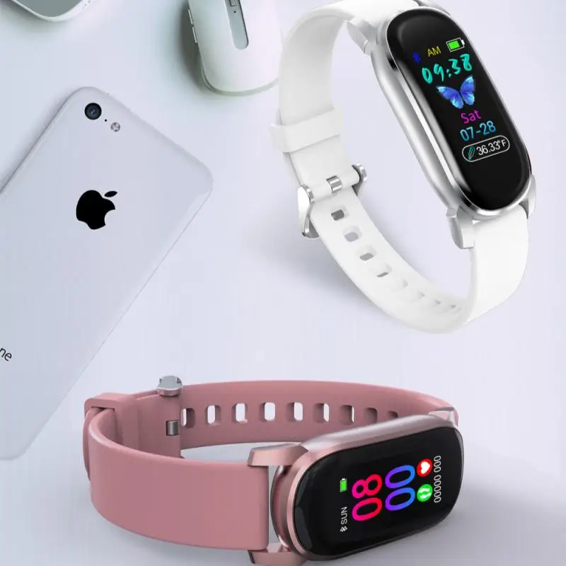 Модные умные часы из нержавеющей стали для женщин и мужчин электронные