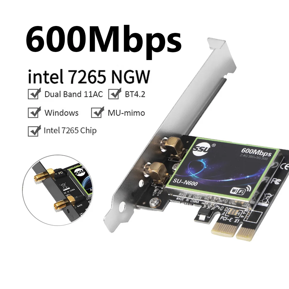 

3000 Мбит/с WiFi 6 Intel AX200 PCIe беспроводной сетевой адаптер двухдиапазонный 2,4G/5 ГГц 802.11AX/AC Bluetooth 5,1 для ПК настольного компьютера Windows 10